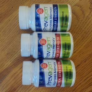 Prevagen extra strength and one regular strength lot of 3